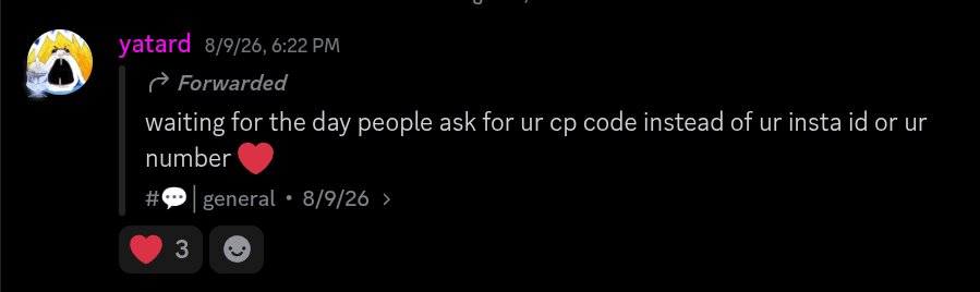 Discord testimonial from yatard